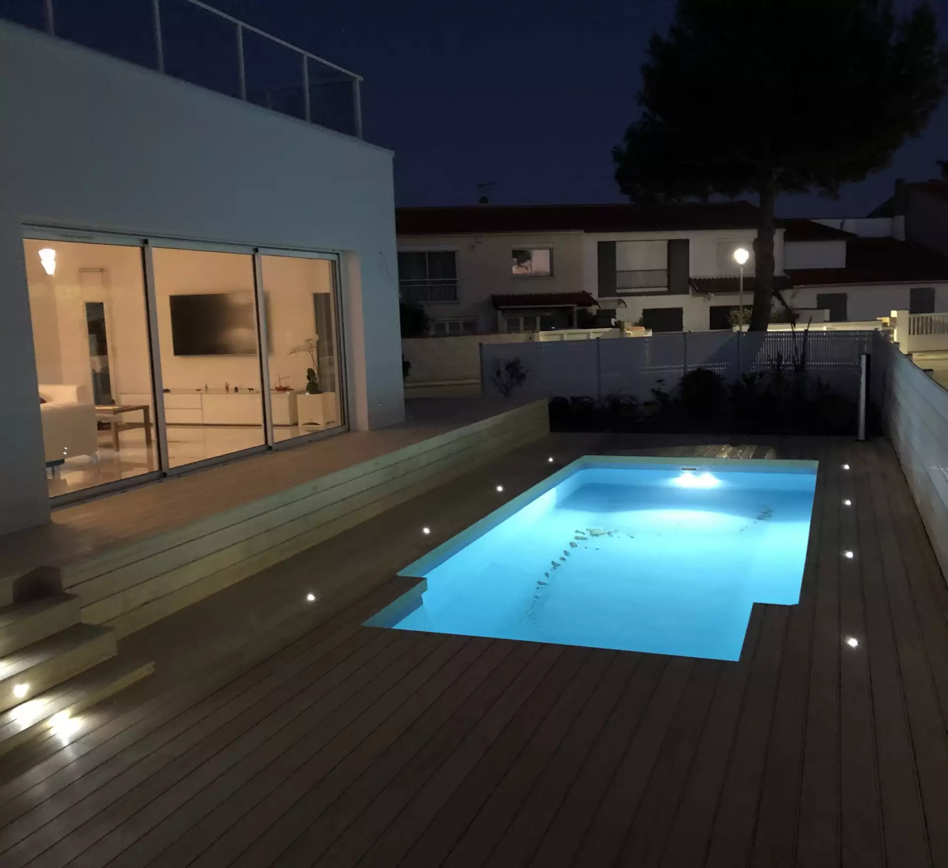 Terrasse en bois piscine